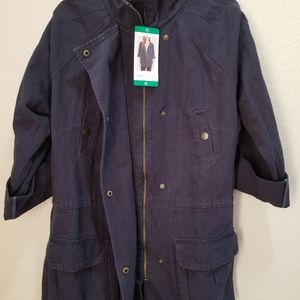 Matty M Ladies' Anorak Jacket Roll Tab Sleeves Dra